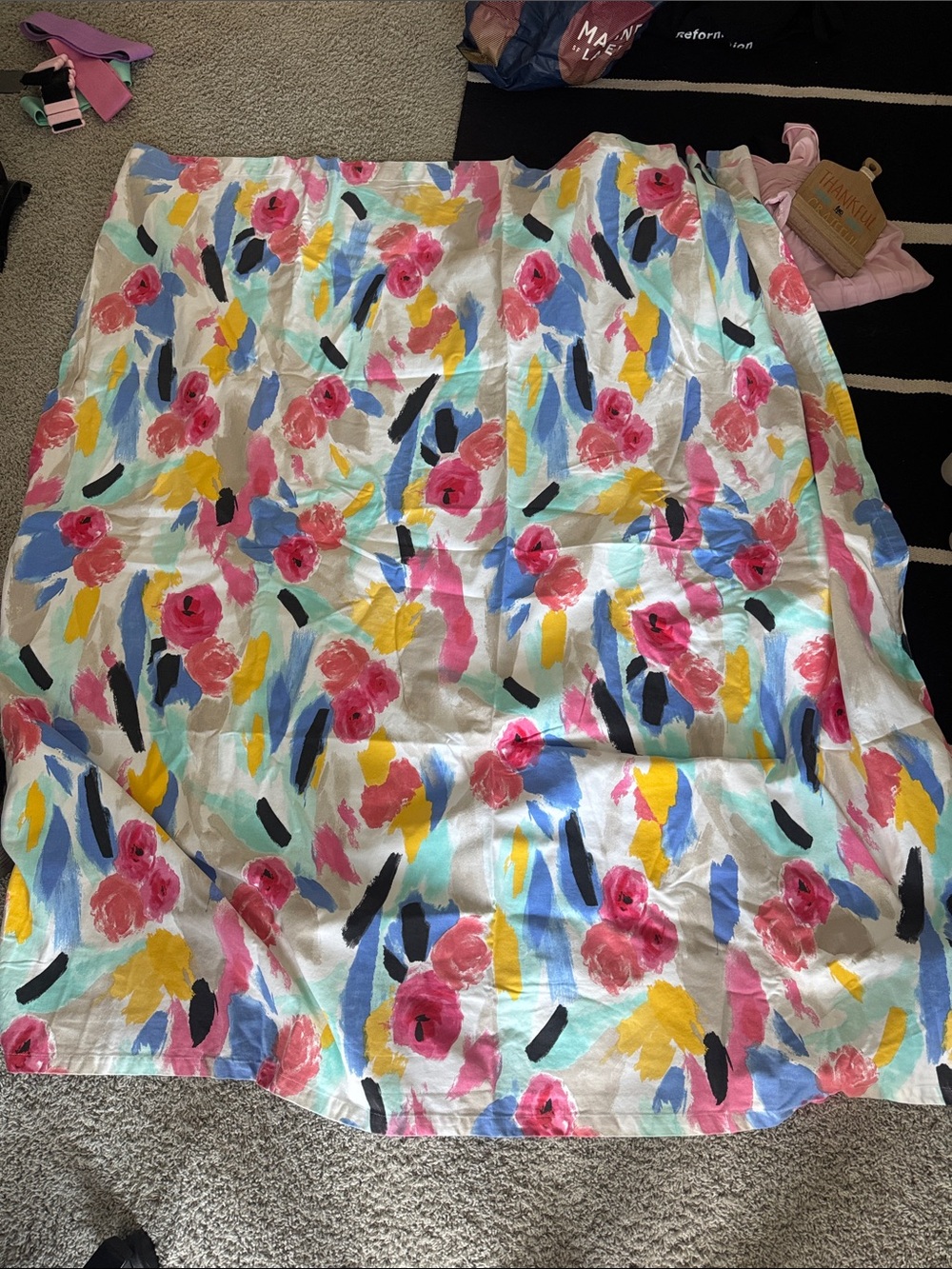 Kate Spade Floral Brushstroke Shower Curtain